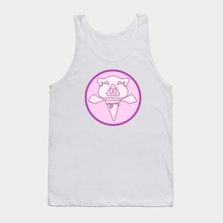 Pink Pigasus on a Cone Tank Top